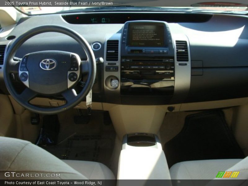 Seaside Blue Pearl / Ivory/Brown 2005 Toyota Prius Hybrid