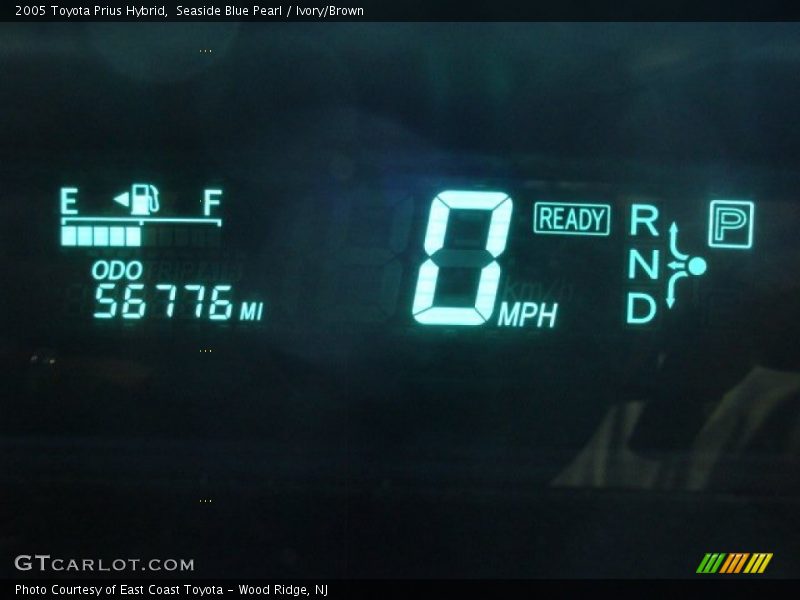 Seaside Blue Pearl / Ivory/Brown 2005 Toyota Prius Hybrid