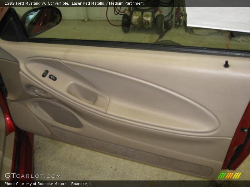 Laser Red Metallic / Medium Parchment 1999 Ford Mustang V6 Convertible