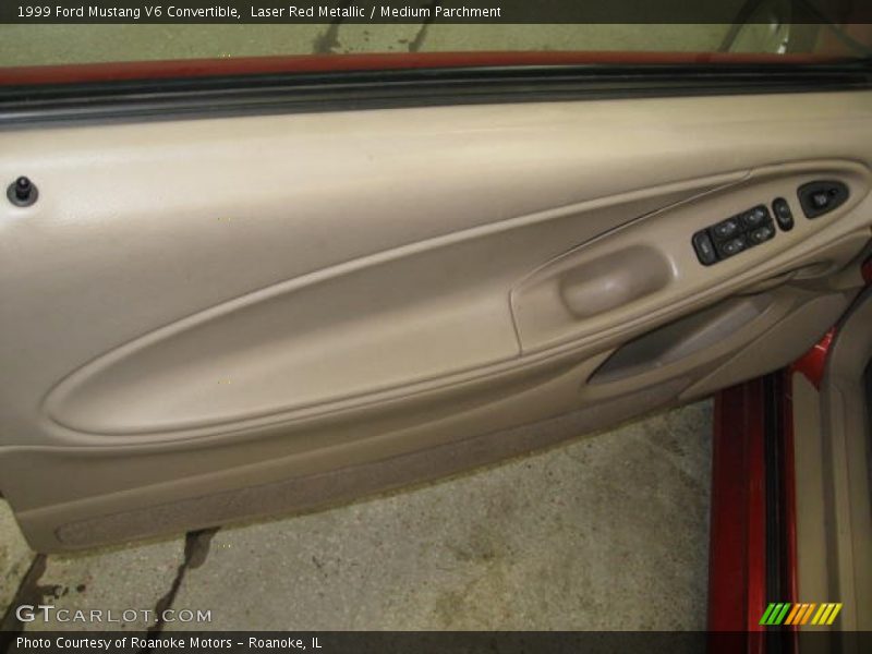 Laser Red Metallic / Medium Parchment 1999 Ford Mustang V6 Convertible