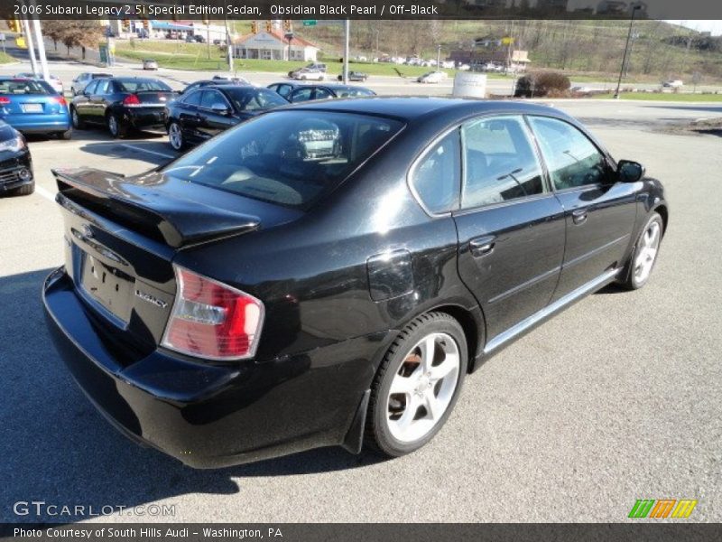 Obsidian Black Pearl / Off-Black 2006 Subaru Legacy 2.5i Special Edition Sedan