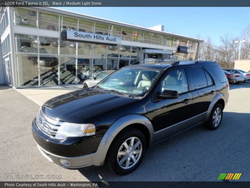 Black / Medium Light Stone 2008 Ford Taurus X SEL
