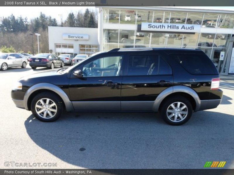 Black / Medium Light Stone 2008 Ford Taurus X SEL