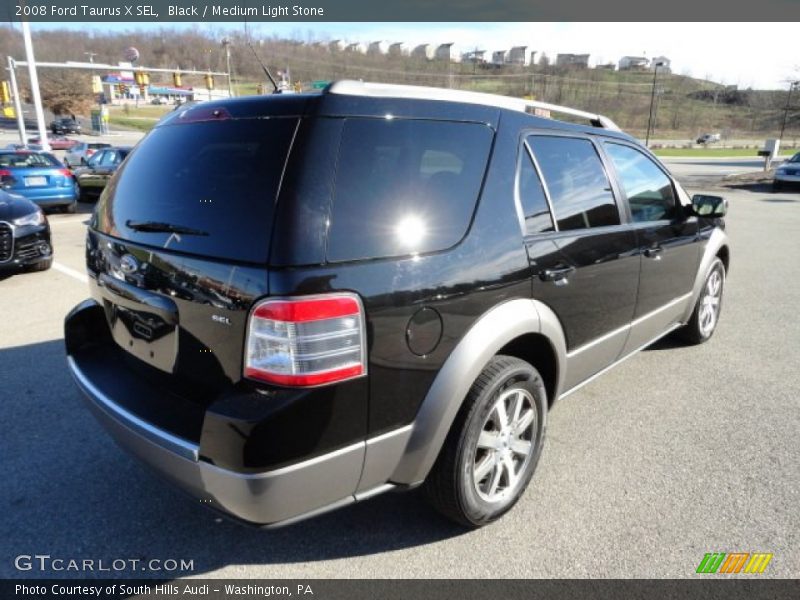 Black / Medium Light Stone 2008 Ford Taurus X SEL