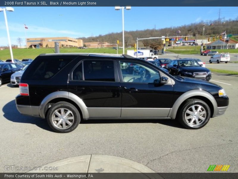 Black / Medium Light Stone 2008 Ford Taurus X SEL
