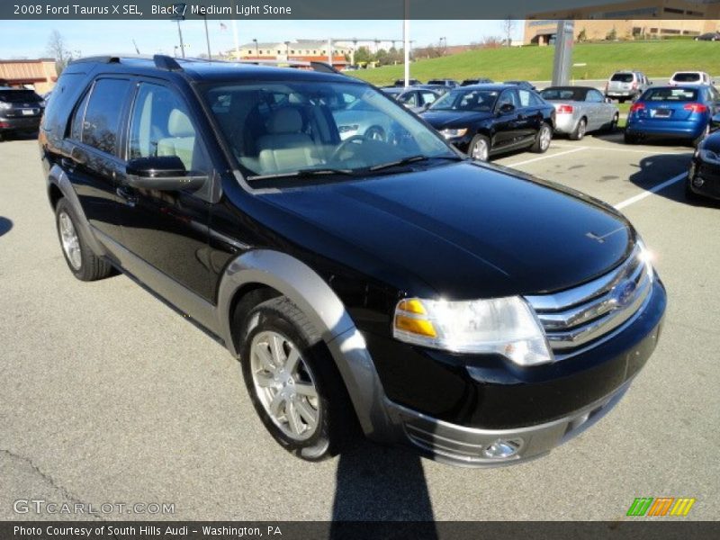Black / Medium Light Stone 2008 Ford Taurus X SEL