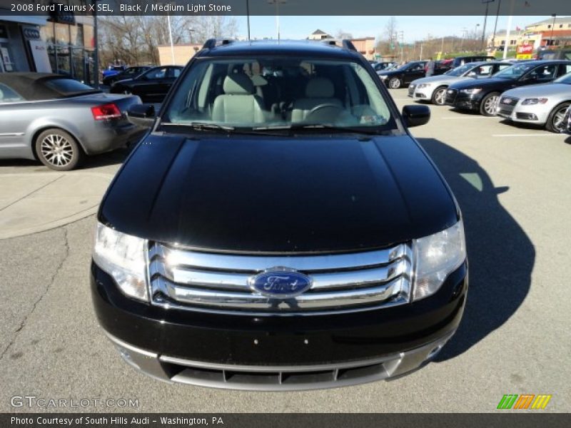 Black / Medium Light Stone 2008 Ford Taurus X SEL