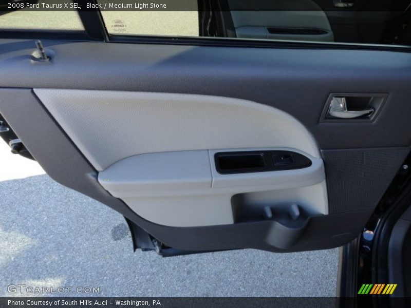 Black / Medium Light Stone 2008 Ford Taurus X SEL