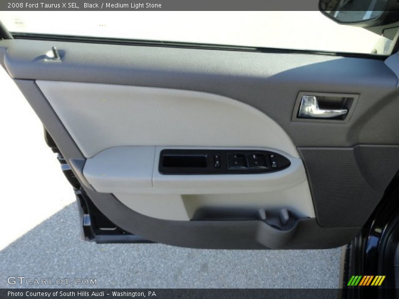 Black / Medium Light Stone 2008 Ford Taurus X SEL
