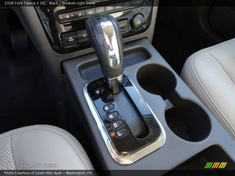 Black / Medium Light Stone 2008 Ford Taurus X SEL