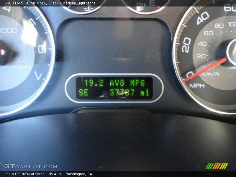 Black / Medium Light Stone 2008 Ford Taurus X SEL