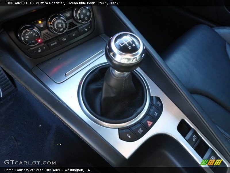Ocean Blue Pearl Effect / Black 2008 Audi TT 3.2 quattro Roadster