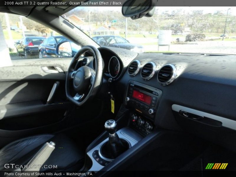Ocean Blue Pearl Effect / Black 2008 Audi TT 3.2 quattro Roadster