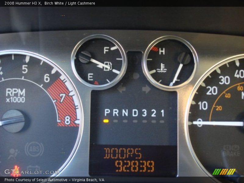 Birch White / Light Cashmere 2008 Hummer H3 X