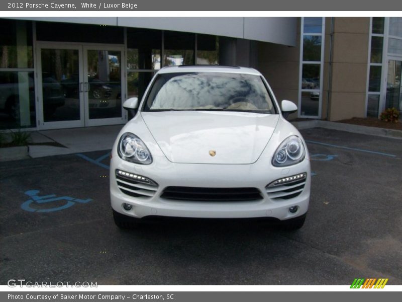 White / Luxor Beige 2012 Porsche Cayenne