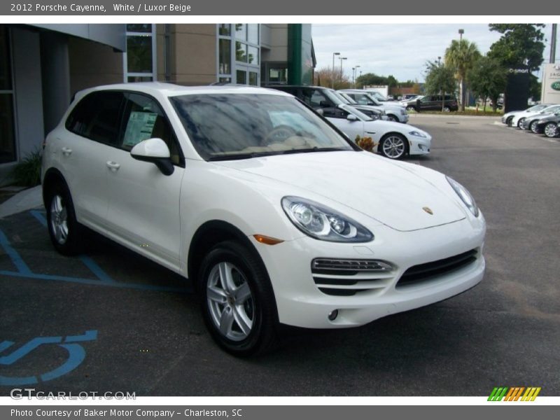 White / Luxor Beige 2012 Porsche Cayenne