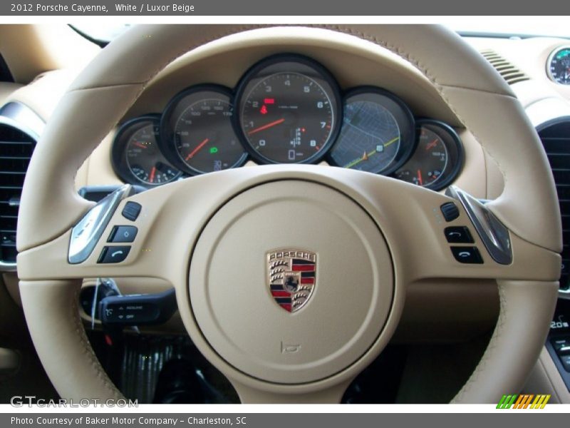 White / Luxor Beige 2012 Porsche Cayenne