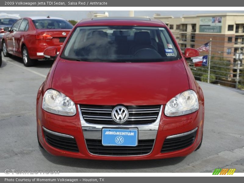 Salsa Red / Anthracite 2009 Volkswagen Jetta TDI Sedan