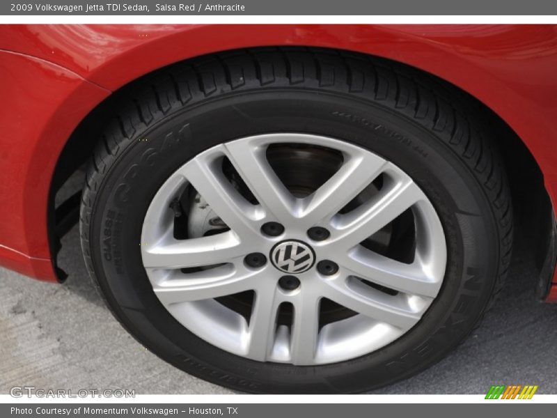 Salsa Red / Anthracite 2009 Volkswagen Jetta TDI Sedan