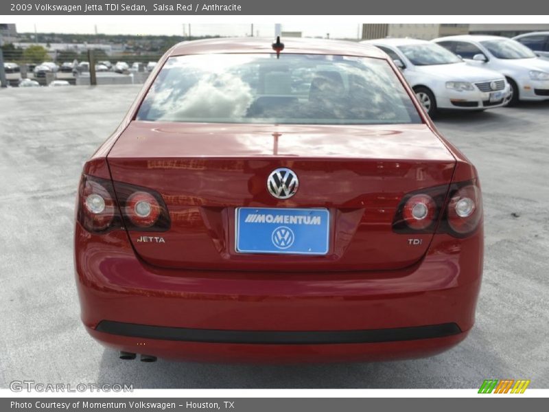Salsa Red / Anthracite 2009 Volkswagen Jetta TDI Sedan