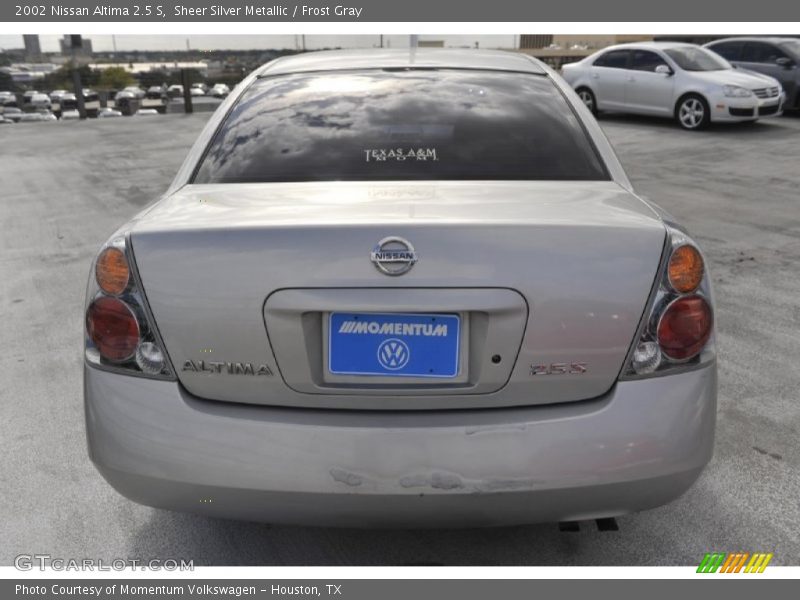 Sheer Silver Metallic / Frost Gray 2002 Nissan Altima 2.5 S