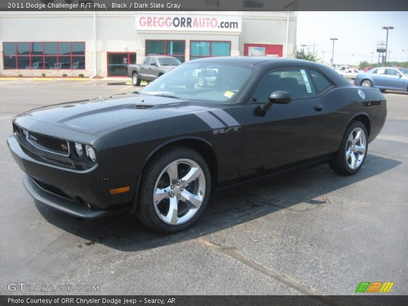 Black / Dark Slate Gray 2011 Dodge Challenger R/T Plus