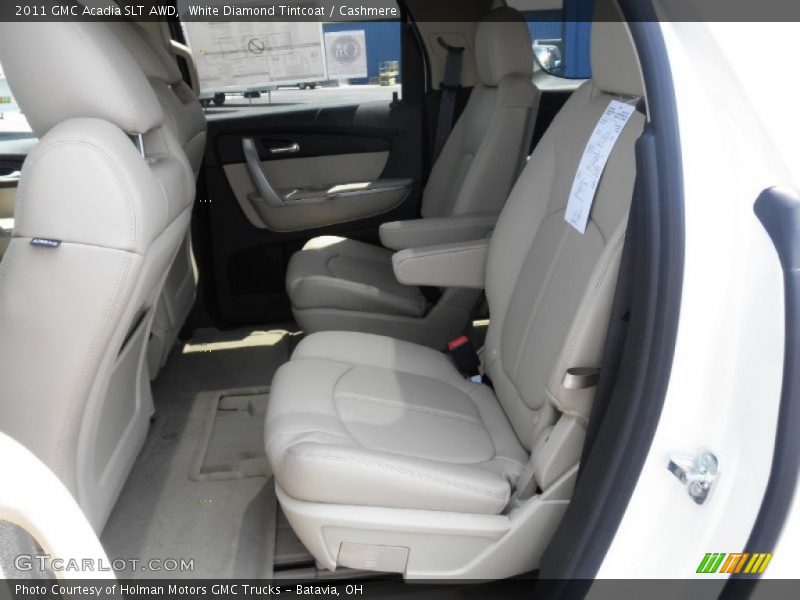White Diamond Tintcoat / Cashmere 2011 GMC Acadia SLT AWD