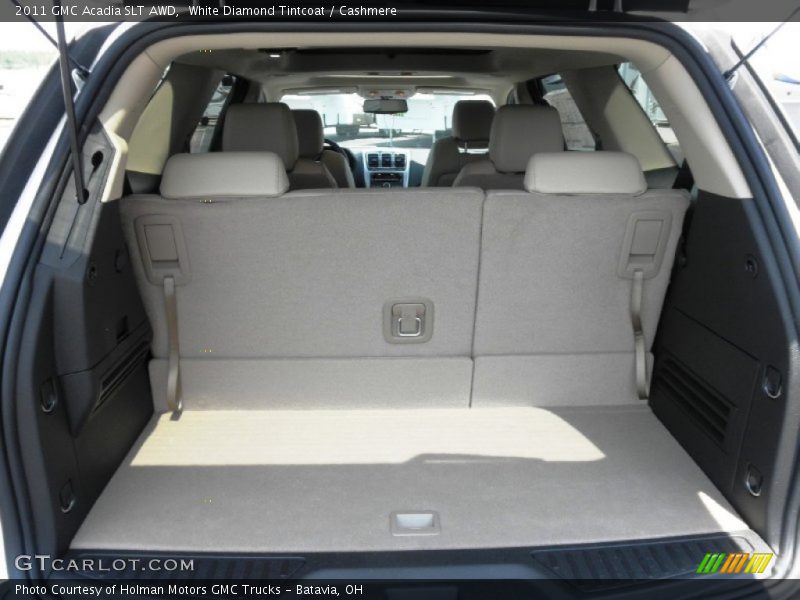White Diamond Tintcoat / Cashmere 2011 GMC Acadia SLT AWD