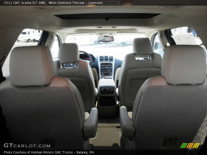 White Diamond Tintcoat / Cashmere 2011 GMC Acadia SLT AWD