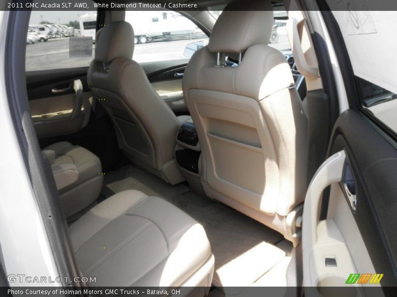 White Diamond Tintcoat / Cashmere 2011 GMC Acadia SLT AWD