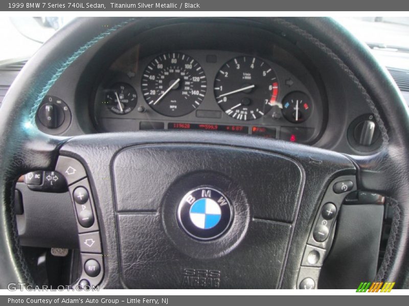 Titanium Silver Metallic / Black 1999 BMW 7 Series 740iL Sedan