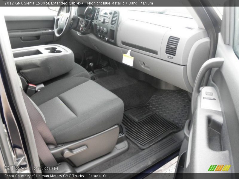 Midnight Blue Metallic / Dark Titanium 2012 GMC Sierra 1500 SL Extended Cab 4x4