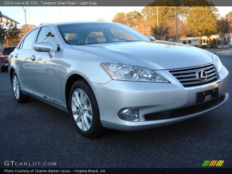 Tungsten Silver Pearl / Light Gray 2010 Lexus ES 350
