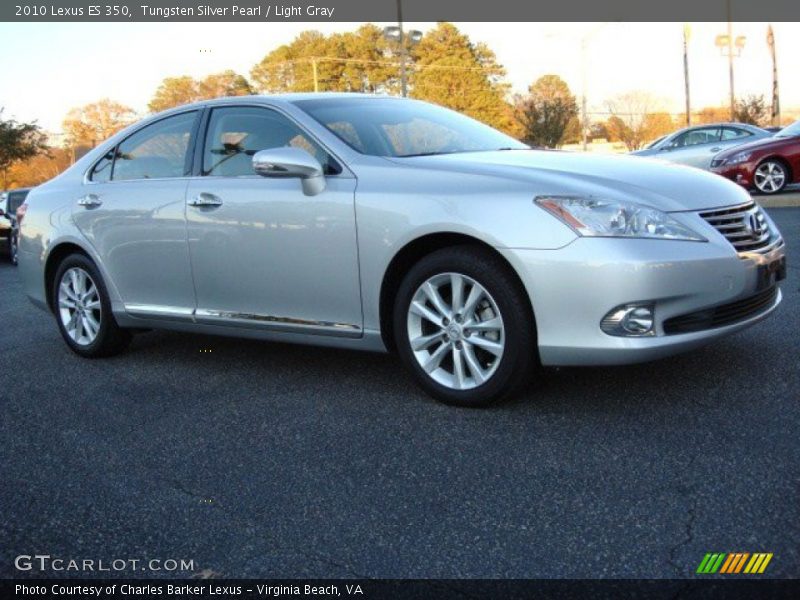 Tungsten Silver Pearl / Light Gray 2010 Lexus ES 350