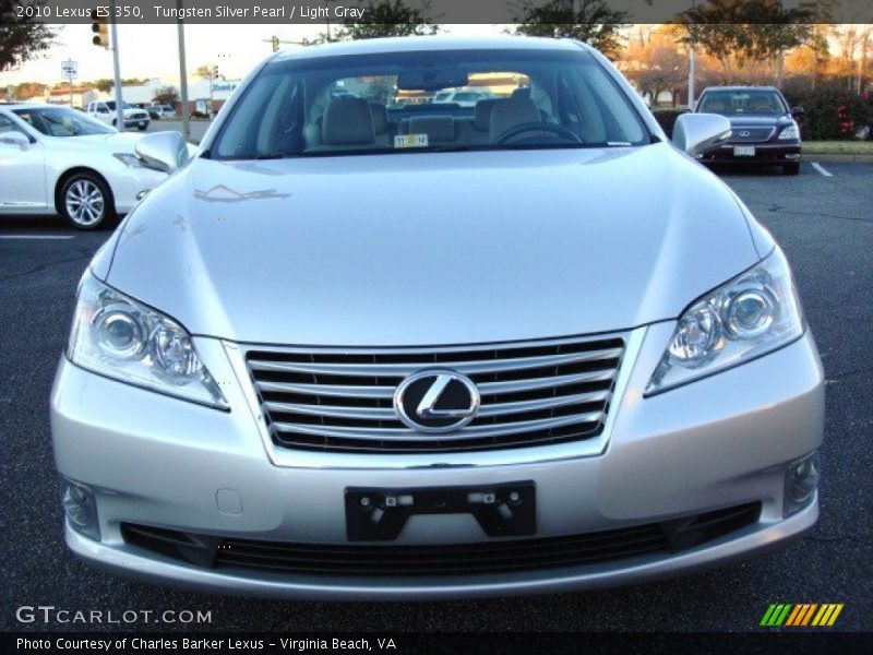 Tungsten Silver Pearl / Light Gray 2010 Lexus ES 350
