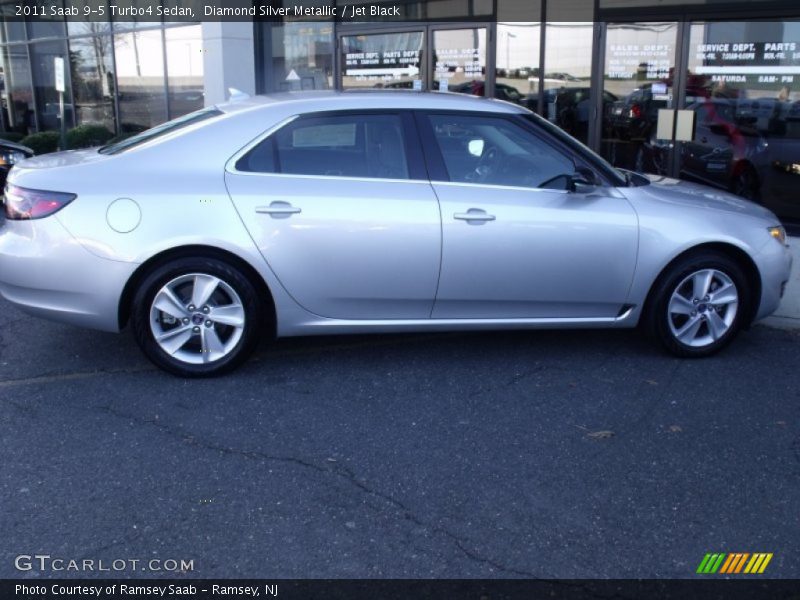 Diamond Silver Metallic / Jet Black 2011 Saab 9-5 Turbo4 Sedan