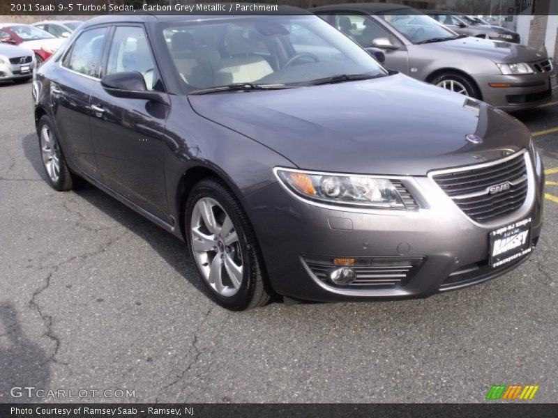 Carbon Grey Metallic / Parchment 2011 Saab 9-5 Turbo4 Sedan