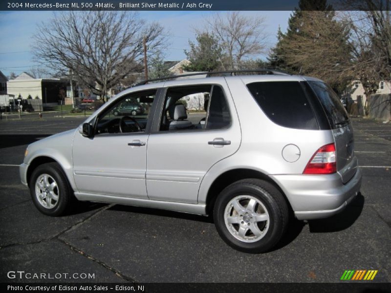 Brilliant Silver Metallic / Ash Grey 2004 Mercedes-Benz ML 500 4Matic