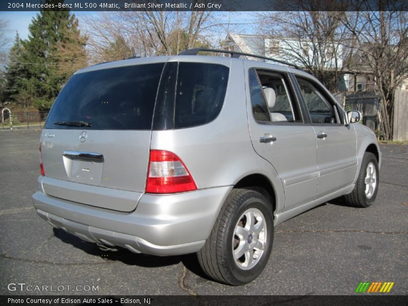 Brilliant Silver Metallic / Ash Grey 2004 Mercedes-Benz ML 500 4Matic