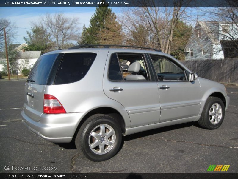 Brilliant Silver Metallic / Ash Grey 2004 Mercedes-Benz ML 500 4Matic