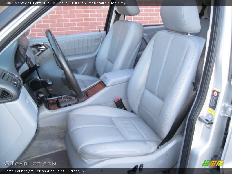 Brilliant Silver Metallic / Ash Grey 2004 Mercedes-Benz ML 500 4Matic