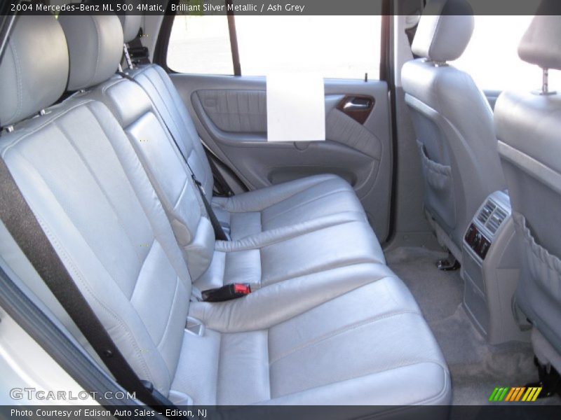 Brilliant Silver Metallic / Ash Grey 2004 Mercedes-Benz ML 500 4Matic