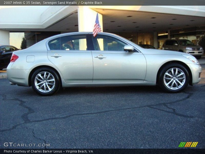 Serengeti Sand Metallic / Graphite Black 2007 Infiniti G 35 Sedan