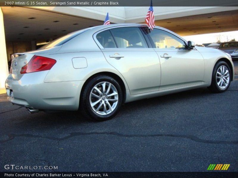 Serengeti Sand Metallic / Graphite Black 2007 Infiniti G 35 Sedan