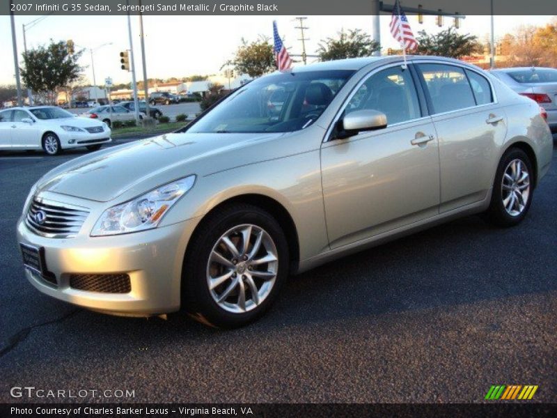 Serengeti Sand Metallic / Graphite Black 2007 Infiniti G 35 Sedan