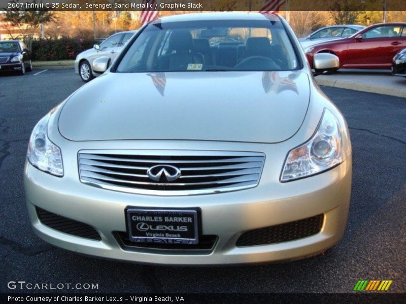 Serengeti Sand Metallic / Graphite Black 2007 Infiniti G 35 Sedan