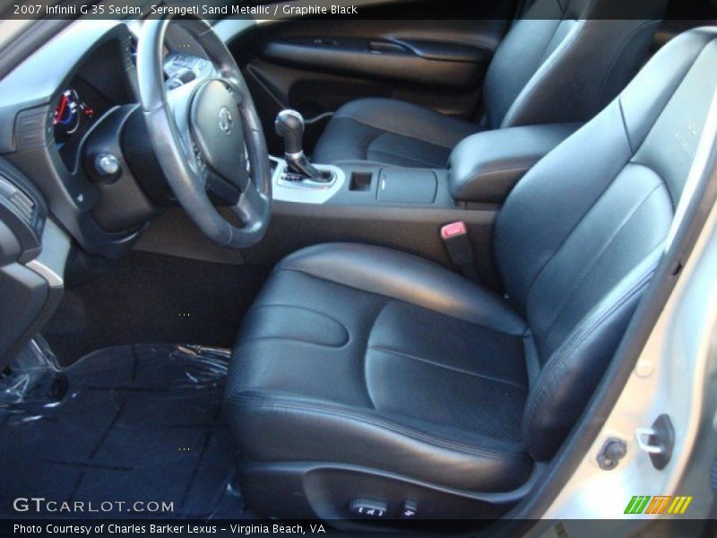 Serengeti Sand Metallic / Graphite Black 2007 Infiniti G 35 Sedan