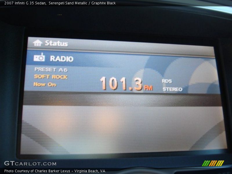 Serengeti Sand Metallic / Graphite Black 2007 Infiniti G 35 Sedan