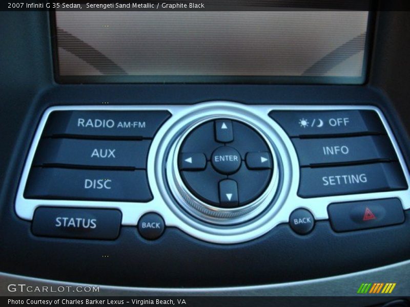 Serengeti Sand Metallic / Graphite Black 2007 Infiniti G 35 Sedan