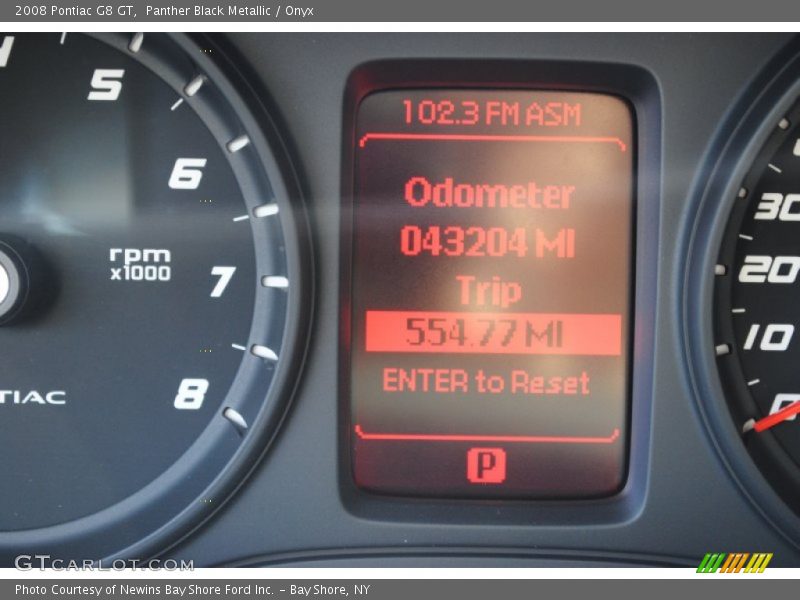 Panther Black Metallic / Onyx 2008 Pontiac G8 GT